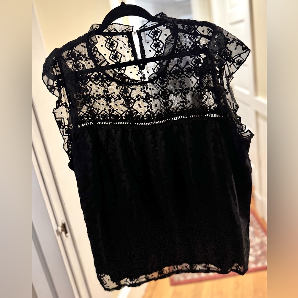 Elegant Black Lace Blouse